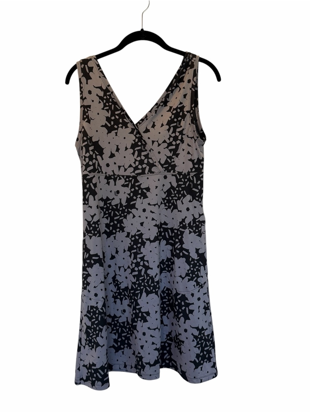 Lolë Saffron Sleeveless V-Neck Midi S Dress Boho Sporty Chic Athleisure Coastal